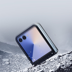 Чехол синего цвета из искусственной кожи от Dux Ducis для Samsung Galaxy Flip 7, серия Bril Series Case