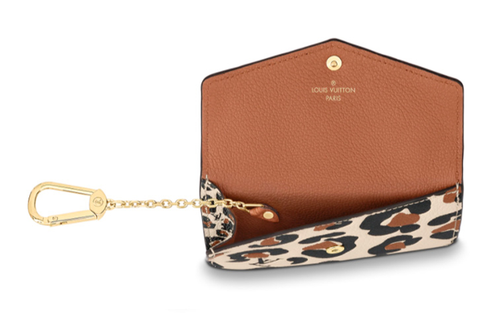 LOUIS VUITTON Key Pouch Wild At Heart Caramel