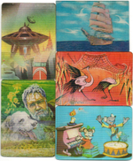 Набор из 5 переливных (стерео) Календариков . Мультфильмы СССР 1982, 1983, 1985, 1988 гг.