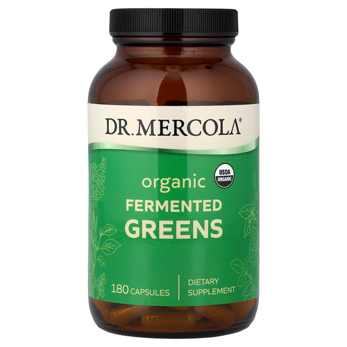 Dr. Mercola, Органическая ферментированная зелень, 180 капсул