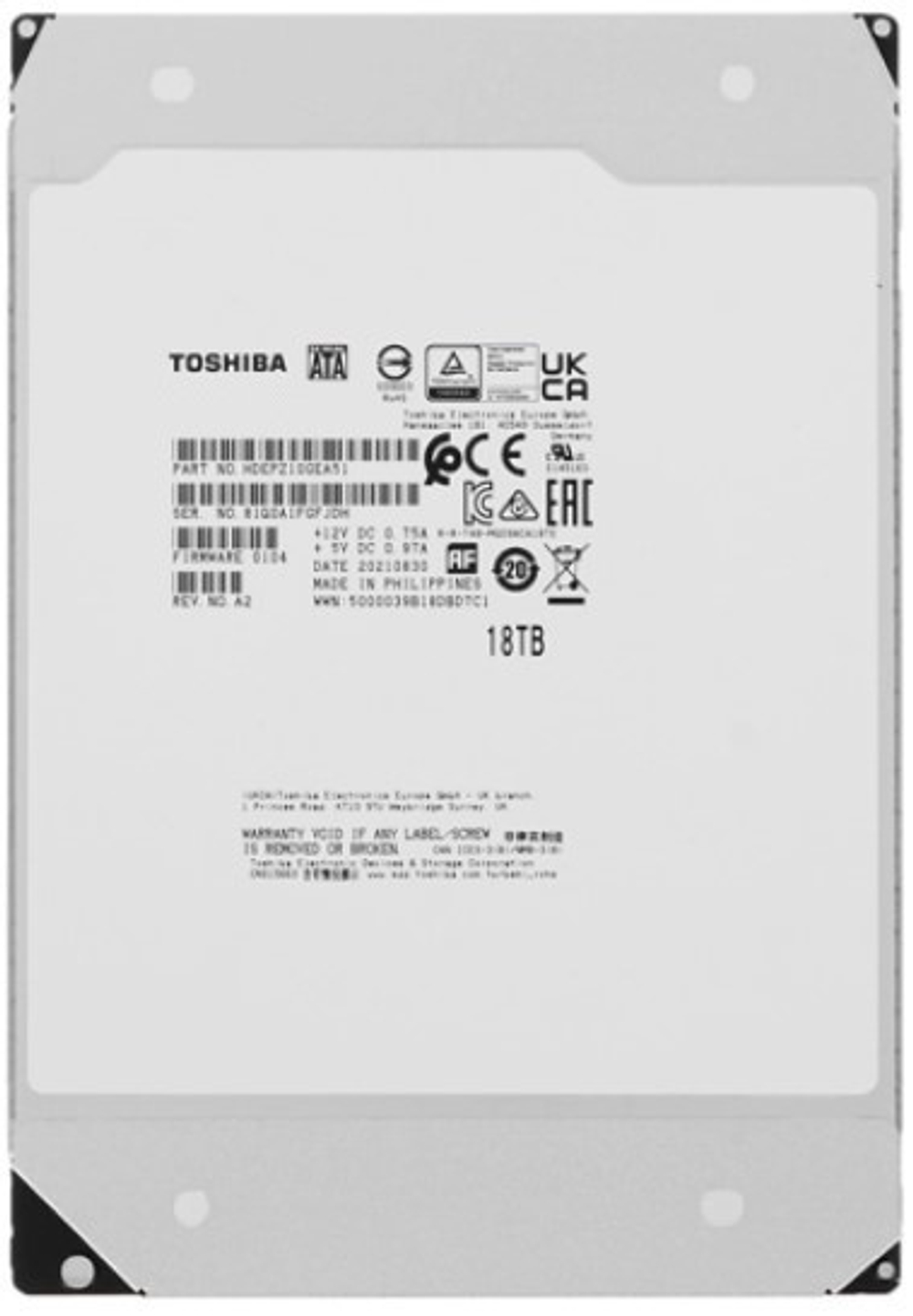 Жесткий диск 18TB SAS 12Gb/s Toshiba MG09SCA18TE