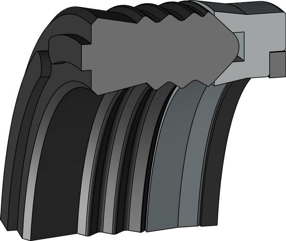 A155-120 Штоковое уплотнение 120-140-30/7