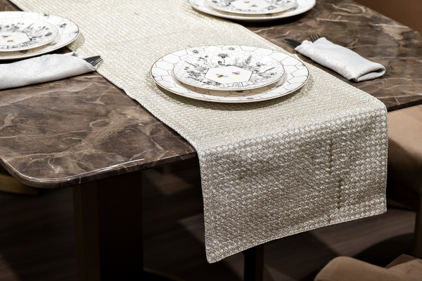 Дорожка на стол 35x180см Garda Decor Брасс бежевая
