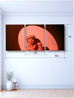 Картина Свет сквозь витражи модульная 50x70см 3шт.