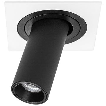 Комплект из светильника и рамки 10W 3000K i516272 белый/чёрный InteroBall Lightstar