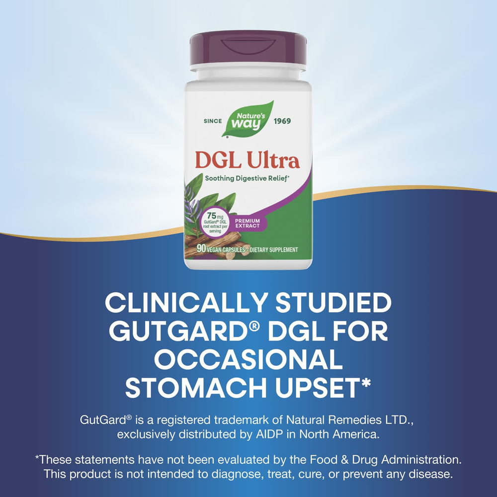 Nature's Way, DGL Ultra, 90 веганских капсул