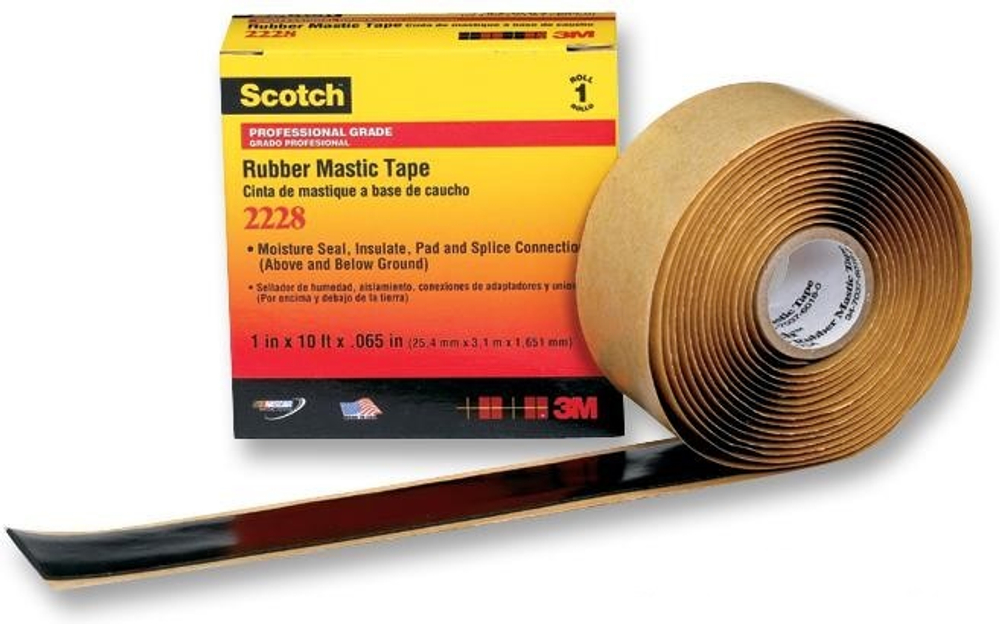 Лента резиново-мастичная электроизоляционная Scotch® 2228, рулон 50 мм х 3 м