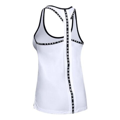 Женский топ теннисный Under Armour Knockout Tank - white/black