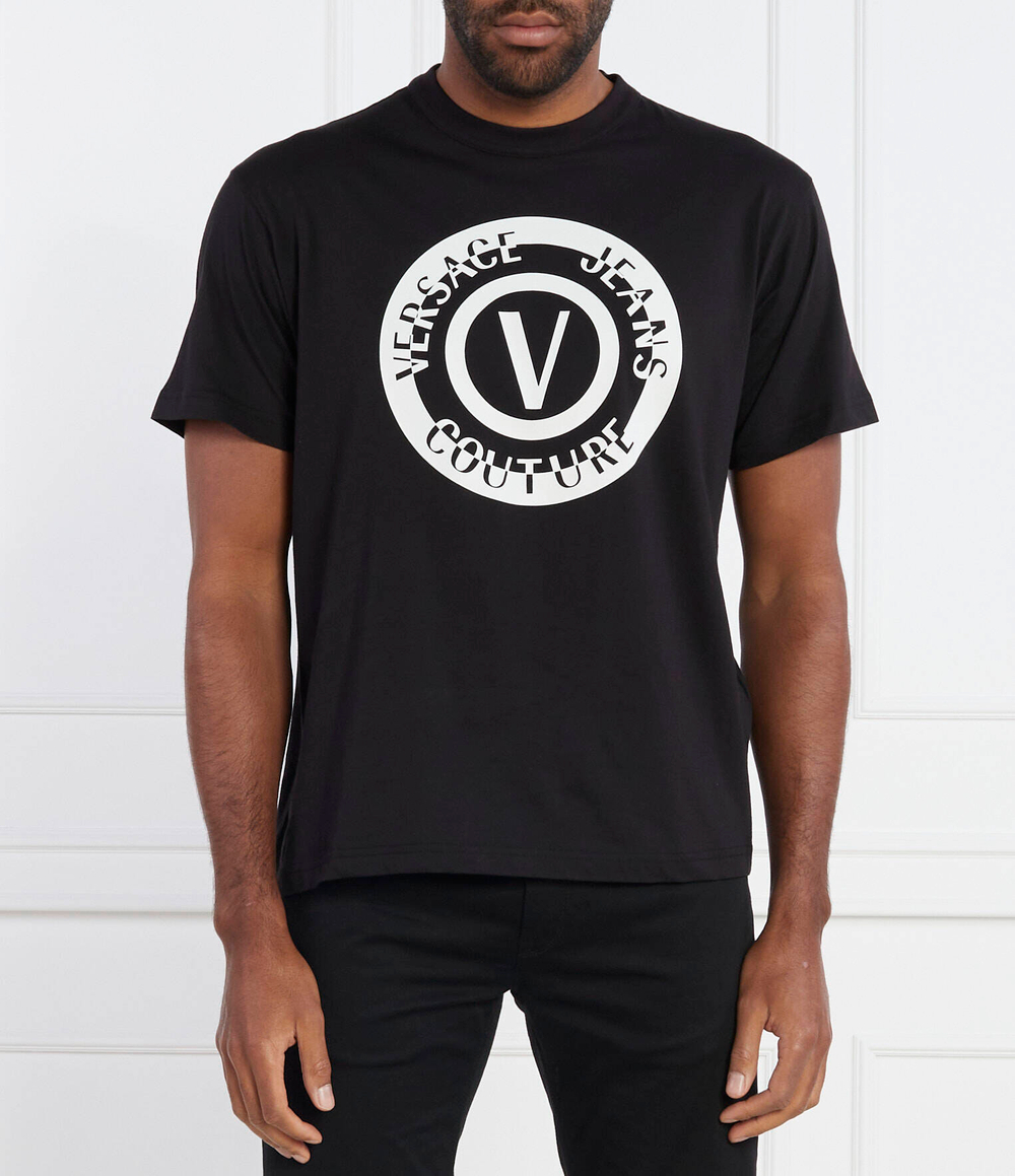 Футболка SERIGRAFICHE Versace Jeans Couture - черный(76GAHT06CJ00T)