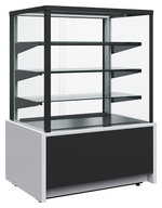 Витрина кондитерская Carboma KC70 VM 0,6-1 Light Техно (9006-9005, черная)