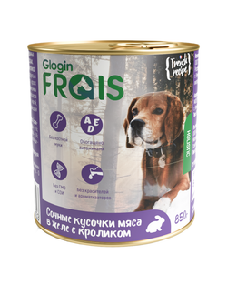 Frais Holistic Консервы для собак мясные кусочки с Кроликом в желе