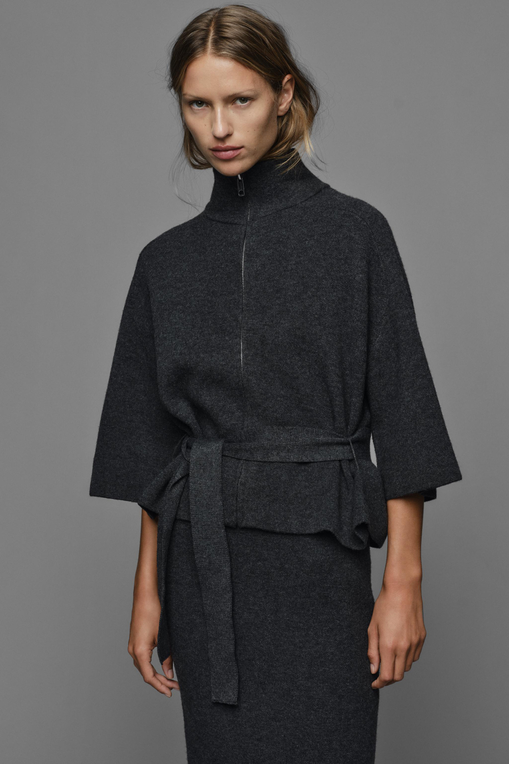 КАРДИГАН С ПОЯСОМ — ZARA