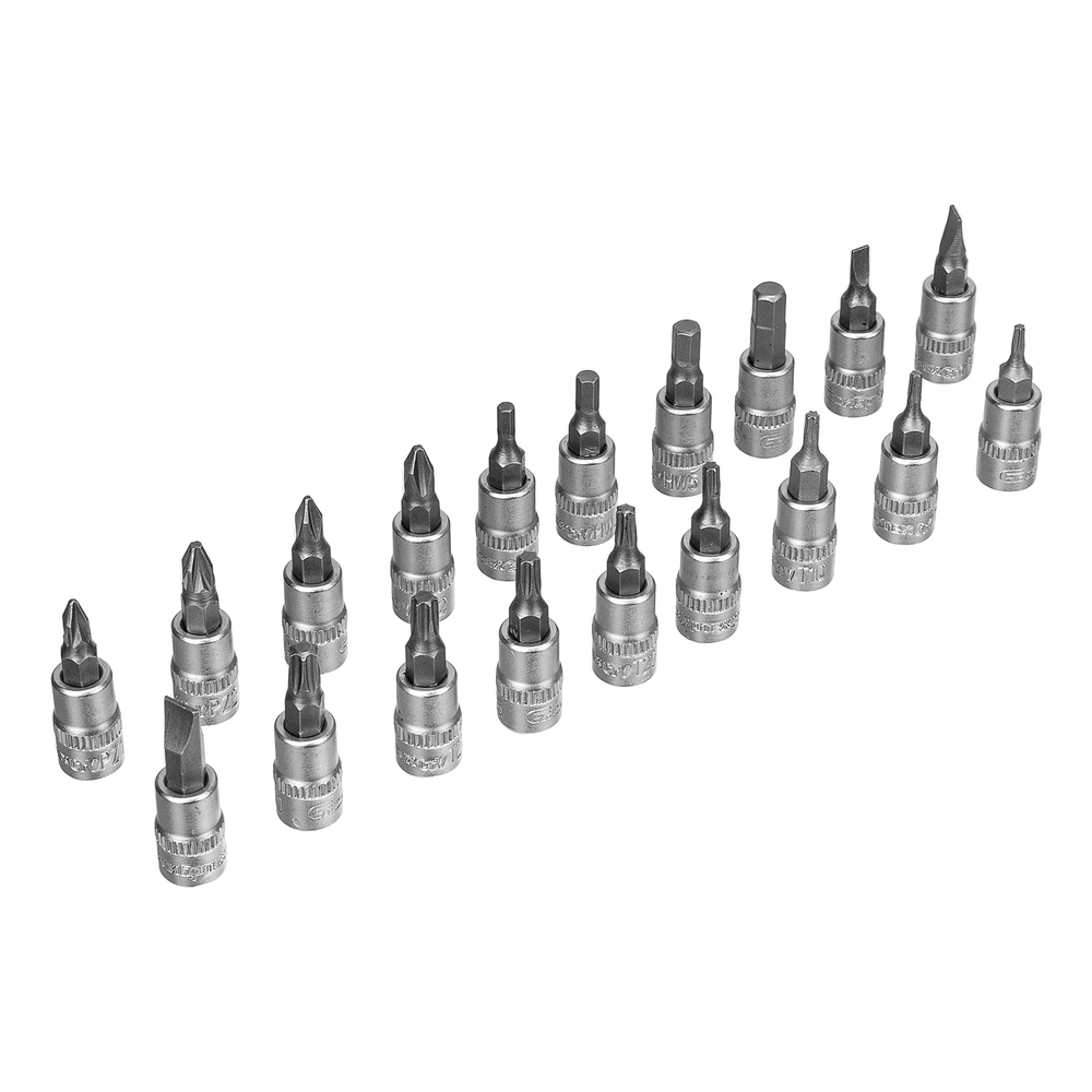 Набор инструментов, 1/2", 3/8", 1/4", пластиковый кейс 160 предм. Сибртех