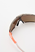 Спортивные очки 720armour Mars / Glossy Translucent Lt. Grey Shale / Matte Neon Peach Orange Temple / Champion Gold Ti Lens