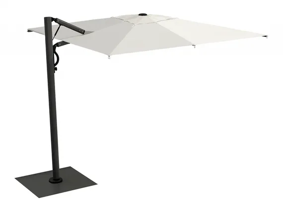 Зонт для кафе профессиональный Astro Carbon, 290х290 см, графит, слоновая кость