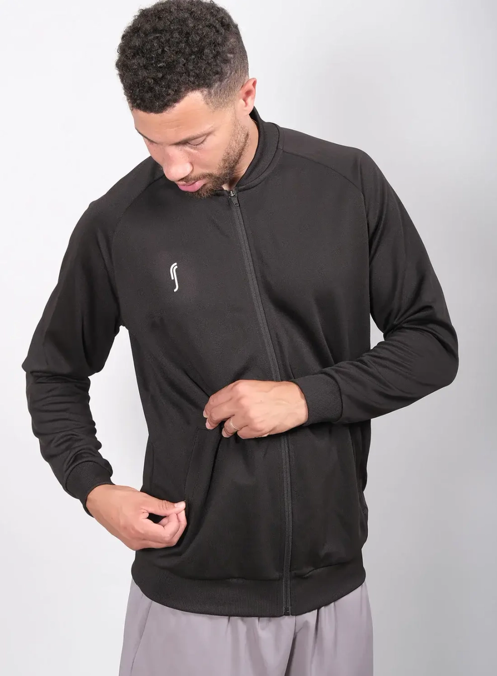 Мужская кофта RS Solid Club Jacket Black (241M421999/000)