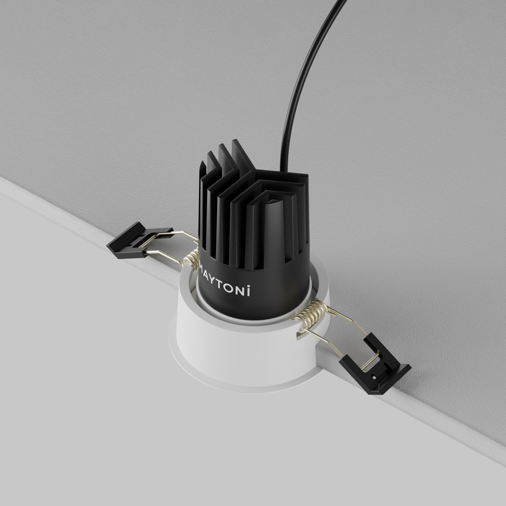 Встраиваемый светодиодный светильник Maytoni Dip DL115-10W-2.7K-W