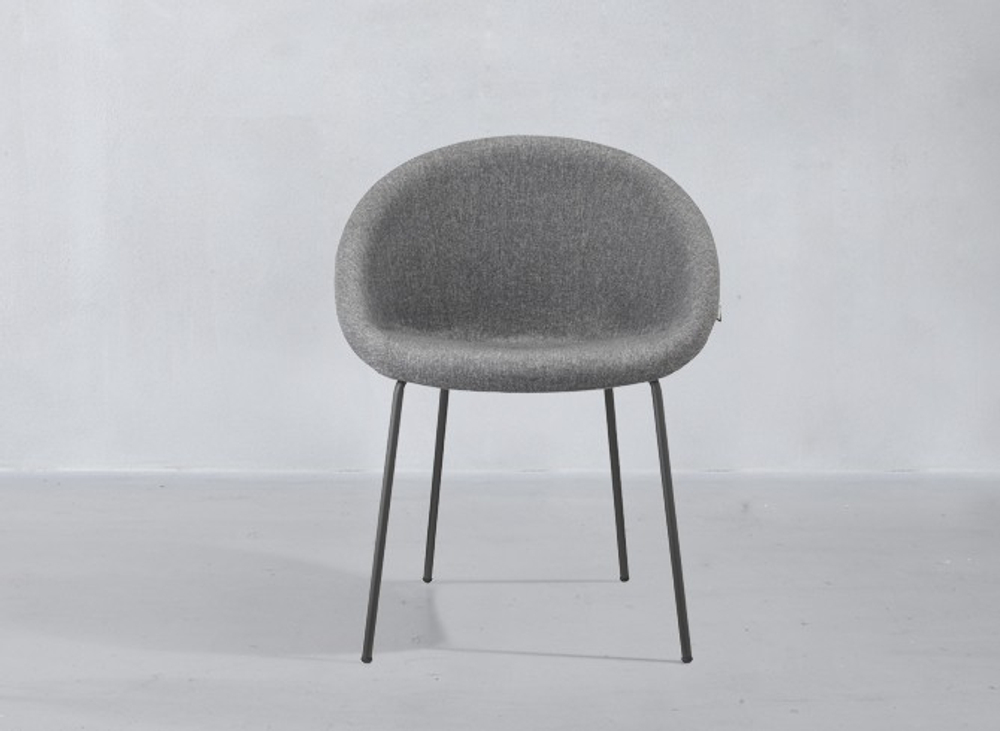Кресло мягкое Scab Design Giulia Pop, антрацит, серый
