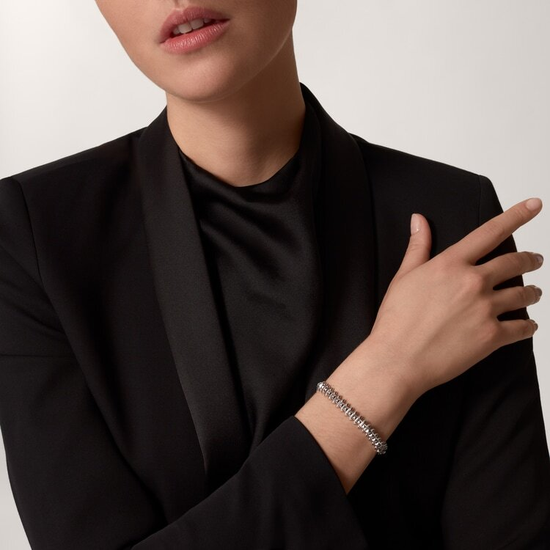 Clash de Cartier bracelet, flexible, medium model in white gold