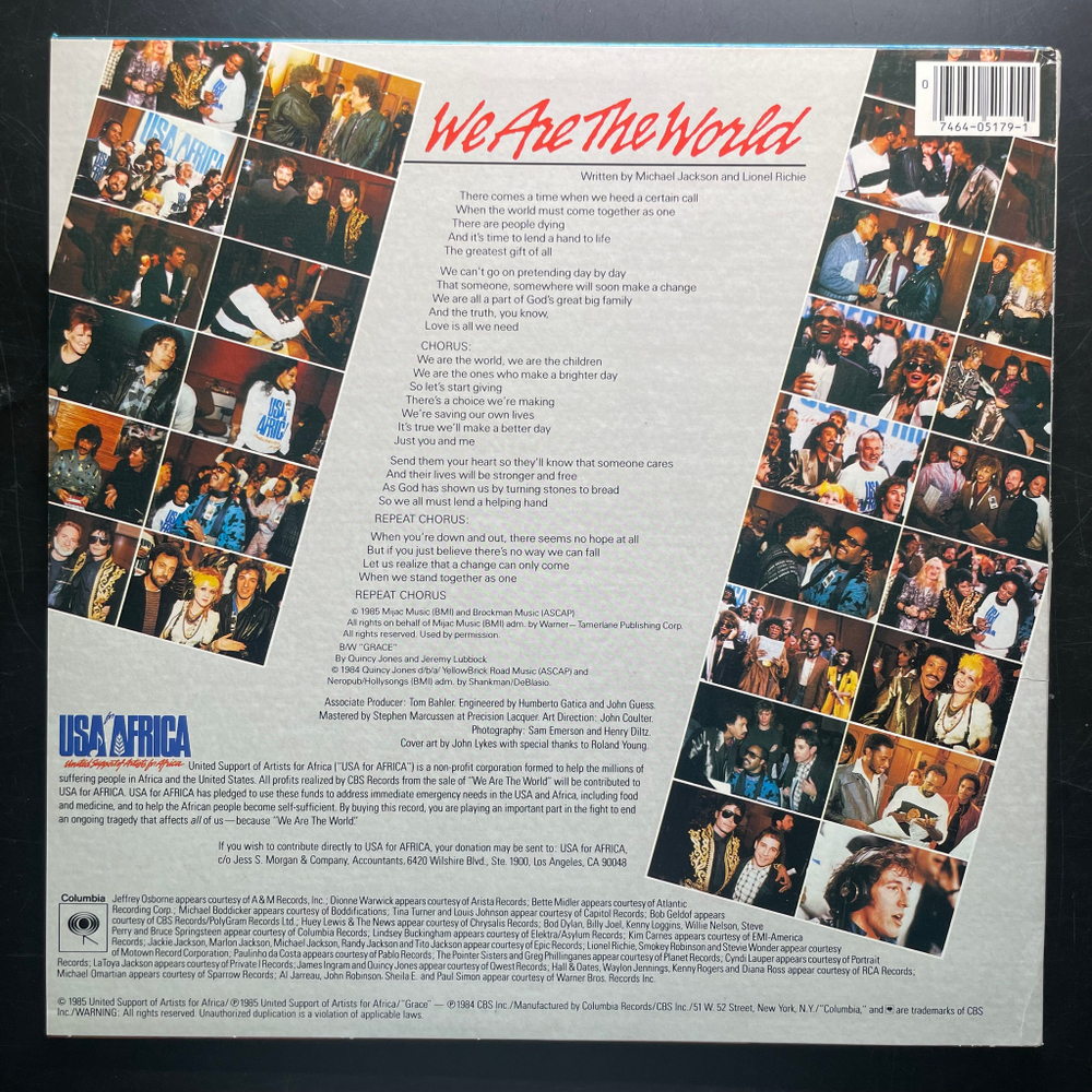 USA For Africa ‎– We Are The World (США 1985г.) EP
