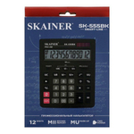 Калькулятор настольный SKAINER 12 Bit, LCD, 15.5*20.5*3.5 см, чёрный