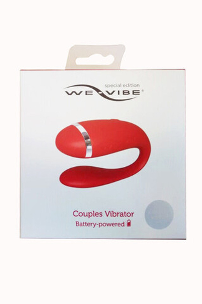 Вибромассажер для пар We-Vibe Special Edition на батарейках (Цвет: красный)