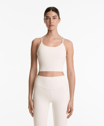 Oysho Майка Comfortlux с кольцами, экрю