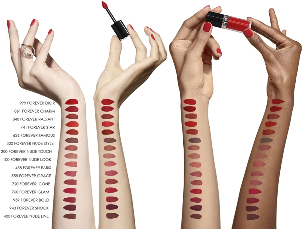 DIOR Rouge Dior Forever Liquid - Матовая жидкая помада оттенок 300 Forever Nude Style, 6 ml