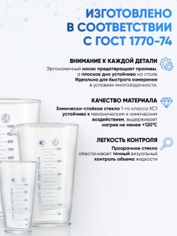 Мензурка лабораторная 1000 мл