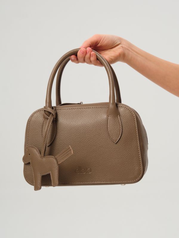 Кожаная сумка Polly summer DBR 31401 тауп
