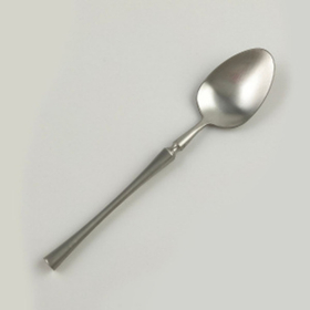 Ложка чайная,серебряный матовый цвет,серия "1920-Silvery"
