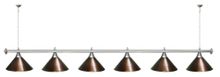 Лампа STARTBILLIARDS 6 пл. (плафоны хром,штанга золотая,фурнитура золото)