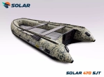Лодка надувная моторная solar-470 super jet tunnel