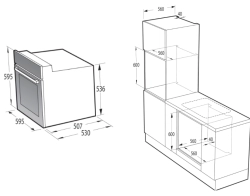 Электрический духовой шкаф Gorenje BO6737E02ABGN