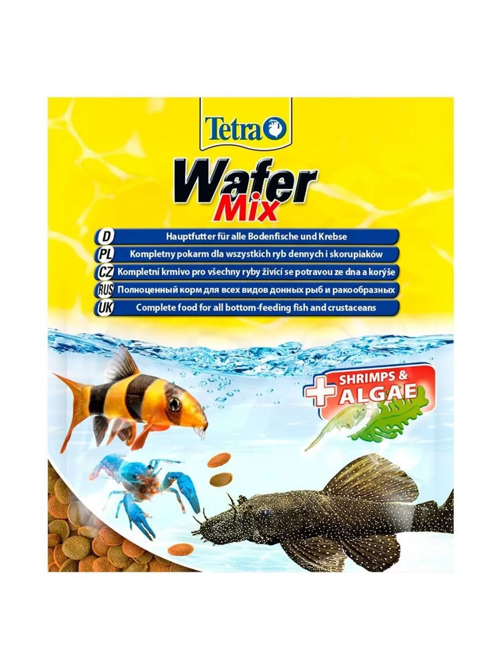 Wafer Mix Корм для донных рыб и ракообразных 15г*5шт