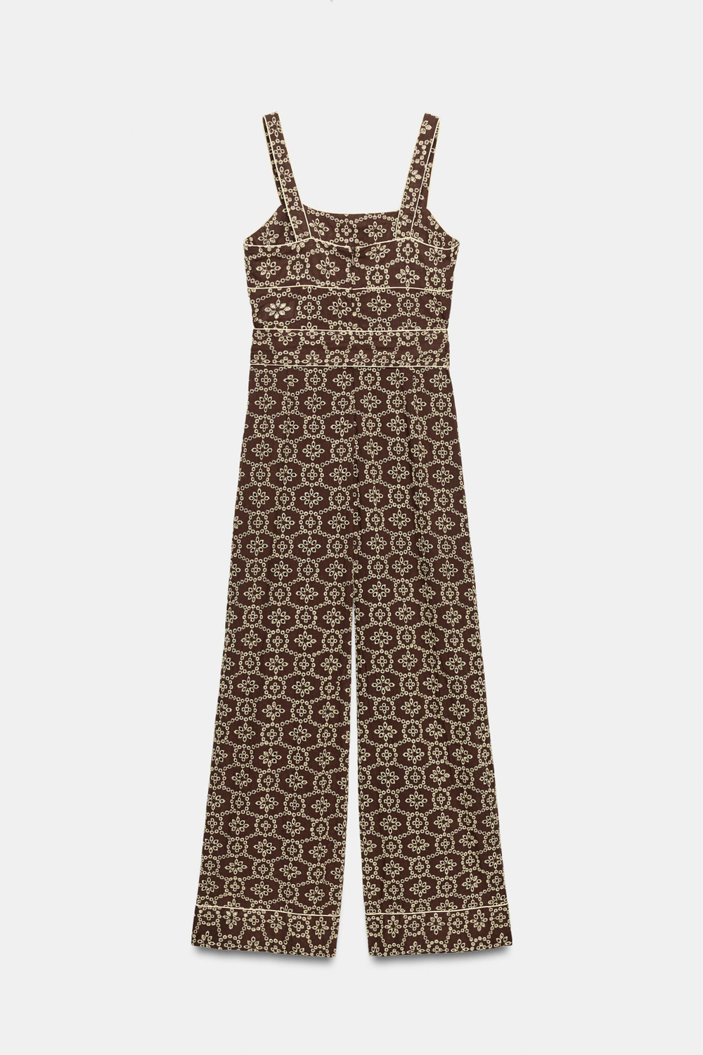 КОМБИНЕЗОН С ПЕРФОРАЦИЕЙ И ПОЯСОМ — ZARA