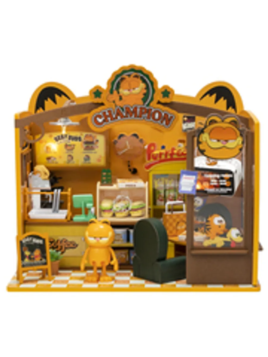 Сборная диорама Puremind Garfield: Cafe