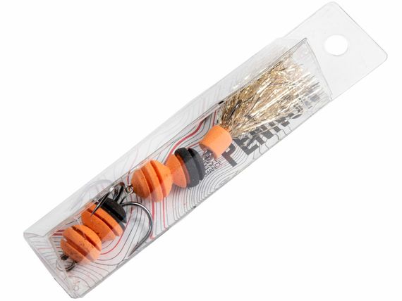 Приманка джиг. LJ PENNON ROLLERWORM оранж./черн. в блистере