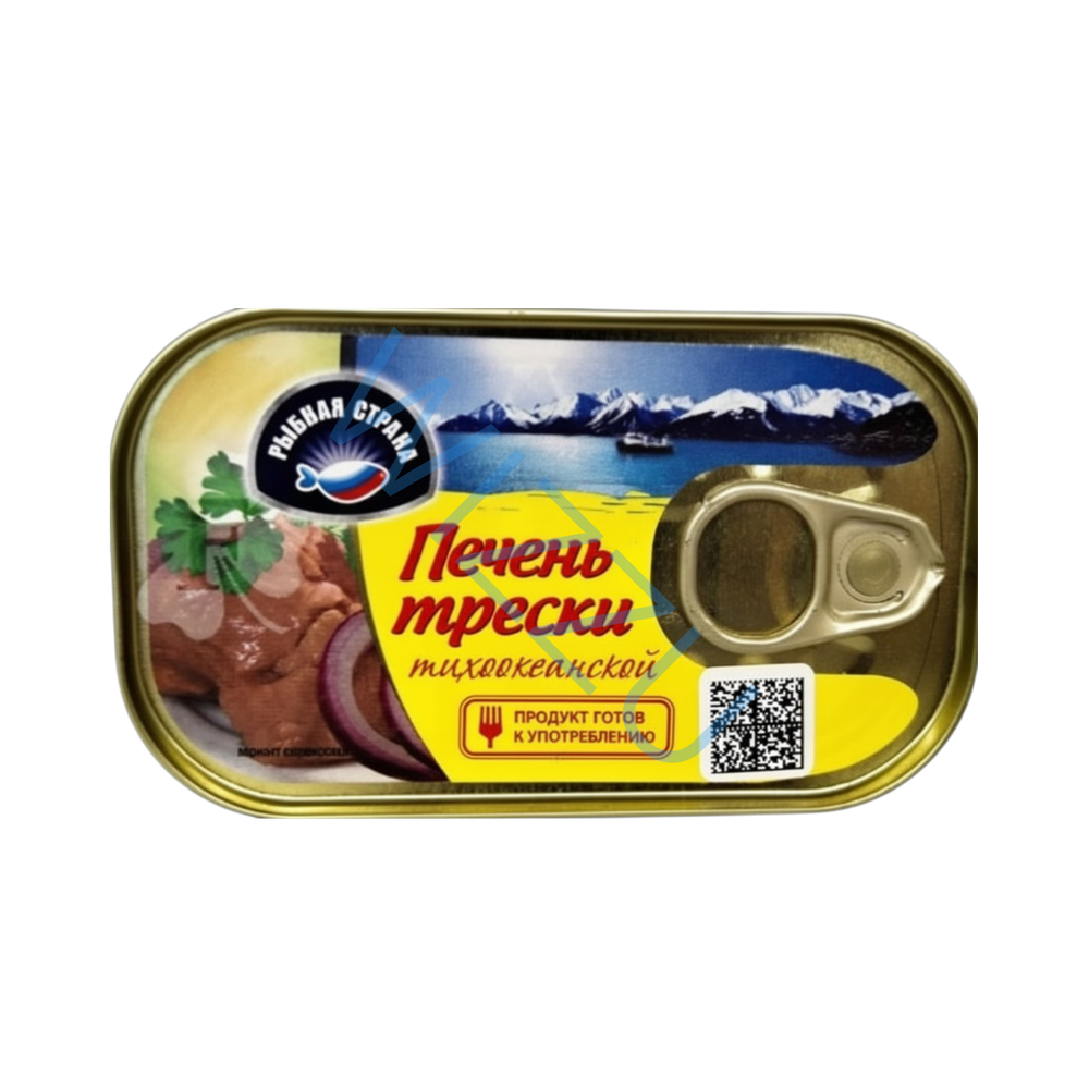 Печень трески натур куски рыбная страна 115 г
