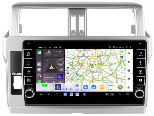 Магнитола для Toyota Land Cruiser Prado 150 2014-2017 - Kuberg OL-1614 (кнопки и крутилки) Android 13, Быстрая, CarPlay, 4G SIM-слот