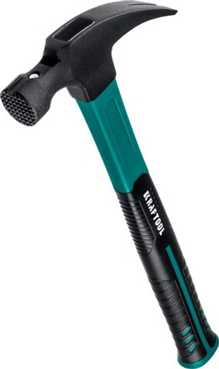 KRAFTOOL Fiberglass, 560 г, столярный молоток-гвоздодёр (20265-56)