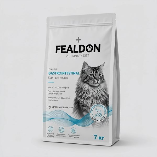 Сухой корм для кошек Fealdon GASTROINTESTINAL холистик