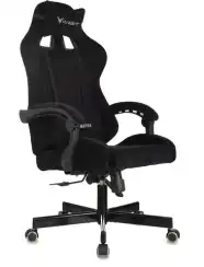 Кресло игровое Knight Terminator черный Light-20 с подголов. крестов. металл
