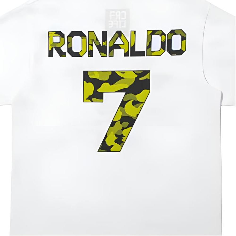 A Bathing Ape Bathing Ape Cr7 Life Футболка Regular Sleeve Bap Ss26 104 белый