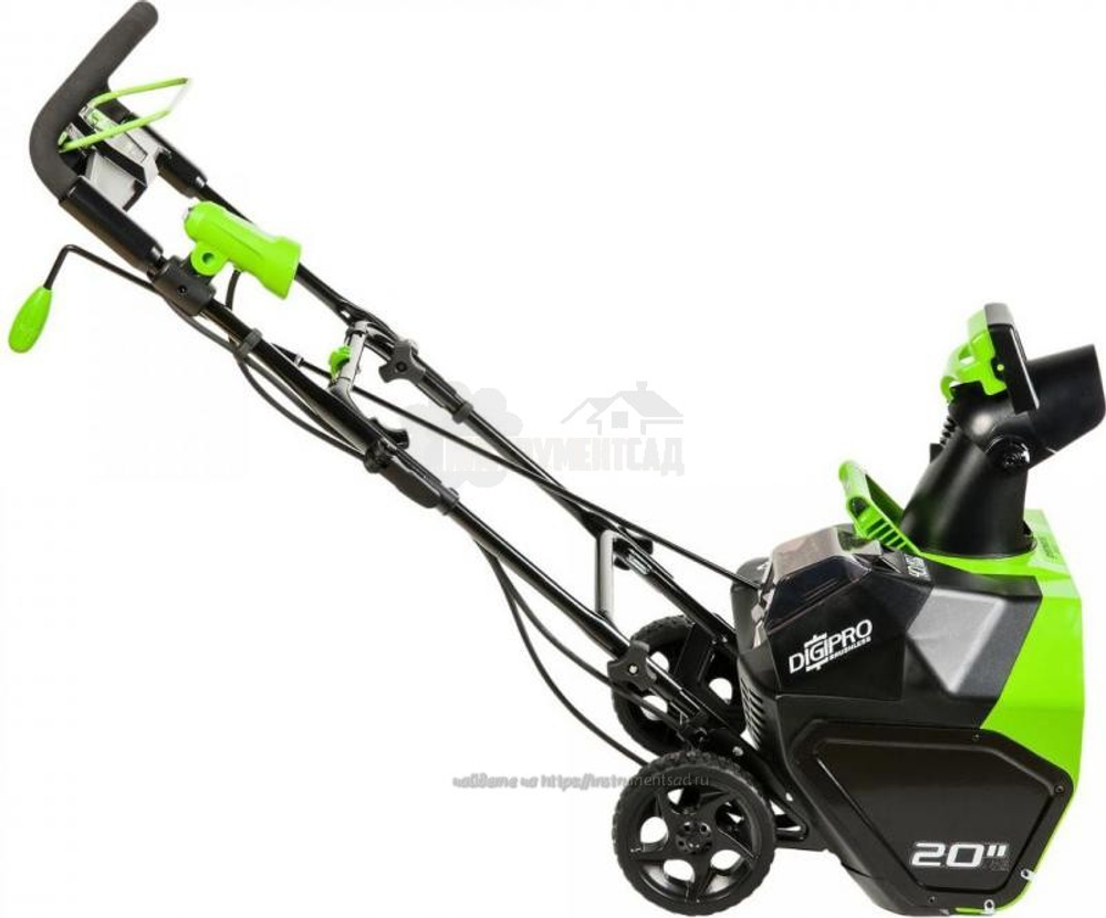 Аккумуляторный снегоуборщик GREENWORKS GD40SB с аккумулятором 4 а/ч и ЗУ