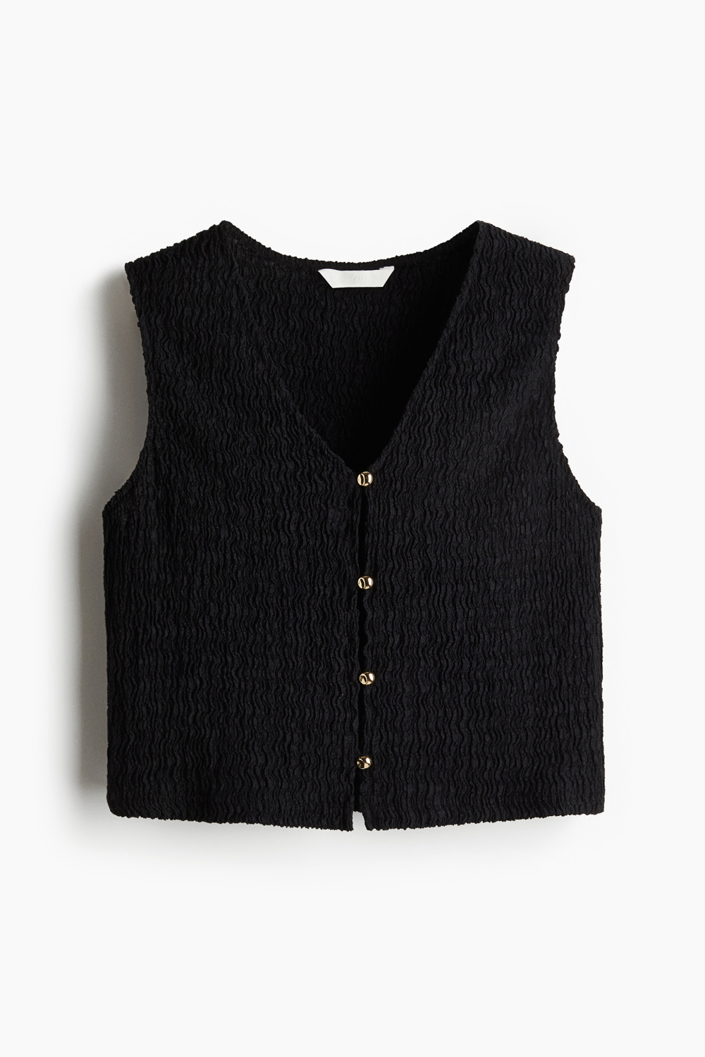 Жилет из текстурного джерси - H&M