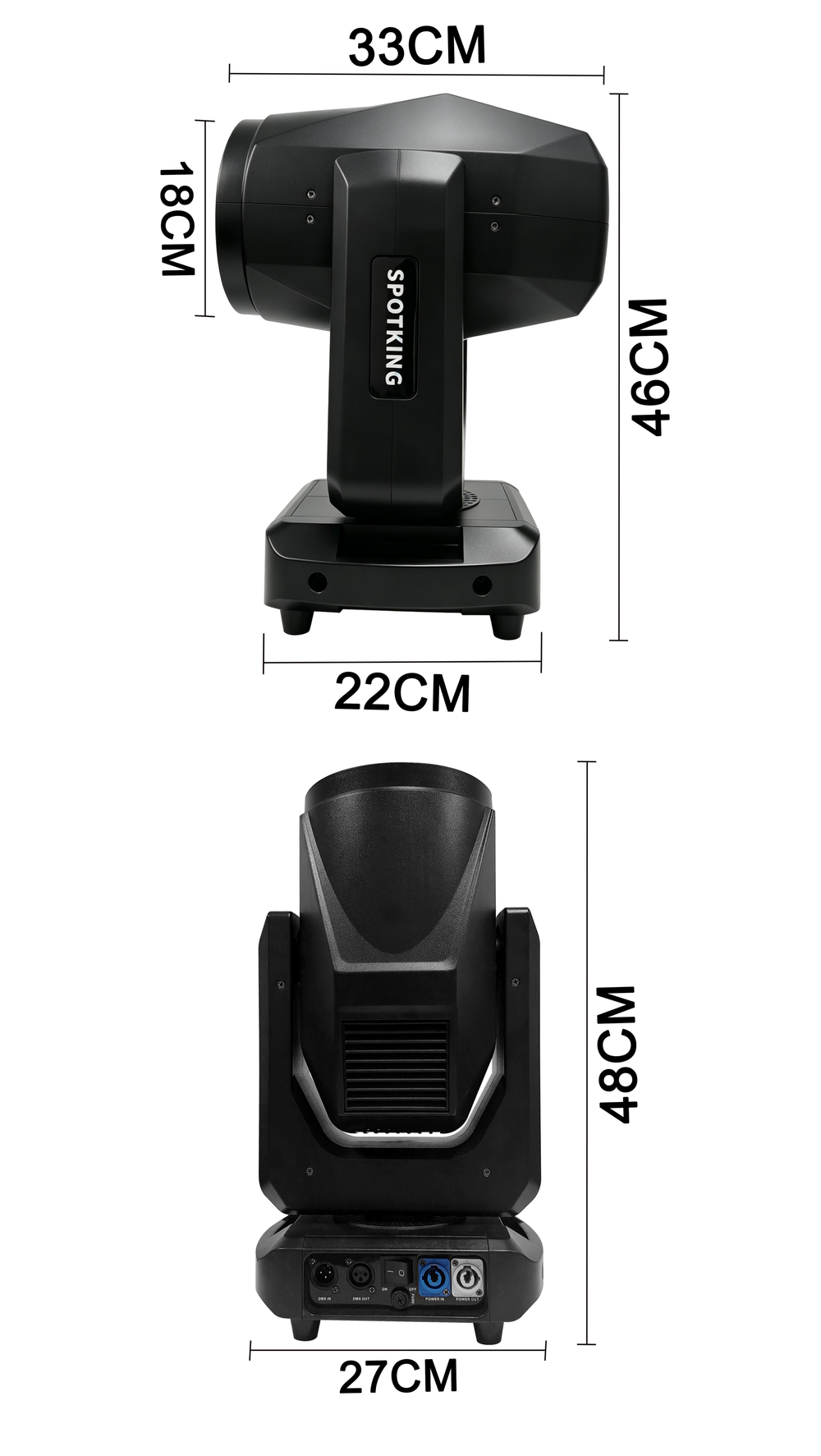 Вращающаяся голова Led Spot 300 + Strip, Big Topper