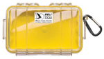Защитный кейс Peli™ 1040 прозрачный с желтой вставкой