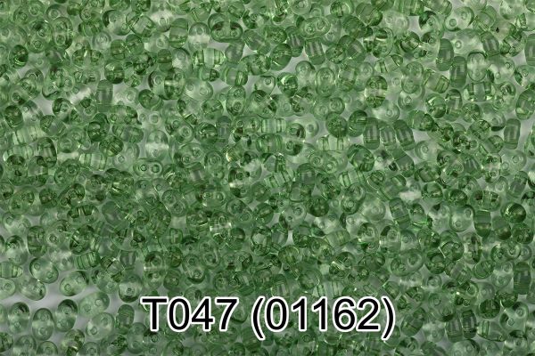 Бисер Gamma Twin 2.5х5 мм, 50 г (10х5 г), T047 зеленый, 01162, 321-96001