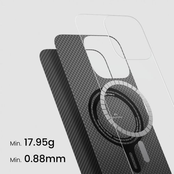 Чехол Pitaka Ultra-Slim для iPhone 16 Pro, Черный | Twill
